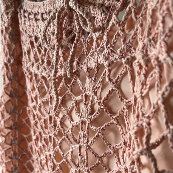 NWOT James Coviello for Spiegel Pink Crochet Skirt - size XL - Picture 5 of 6